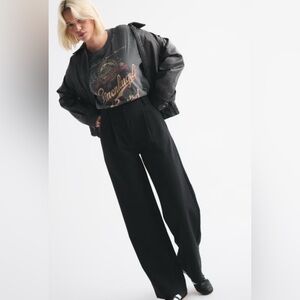 Abercrombie and fitch Black Wide-Leg Women's Pants